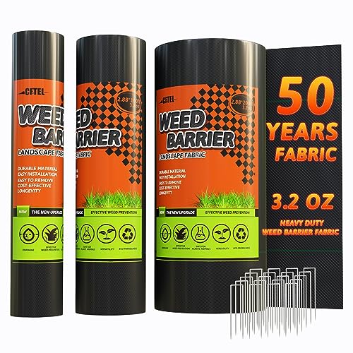 3.2oz Heavy Duty Weed Barrier Landscape Fabric H6263
