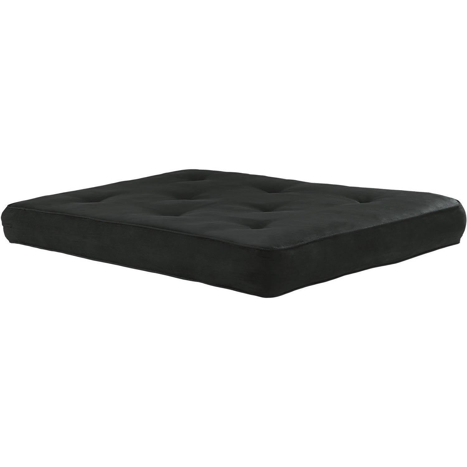 8-Inch Independently Encased Coil Futon Mattress Full Size Black M364044
