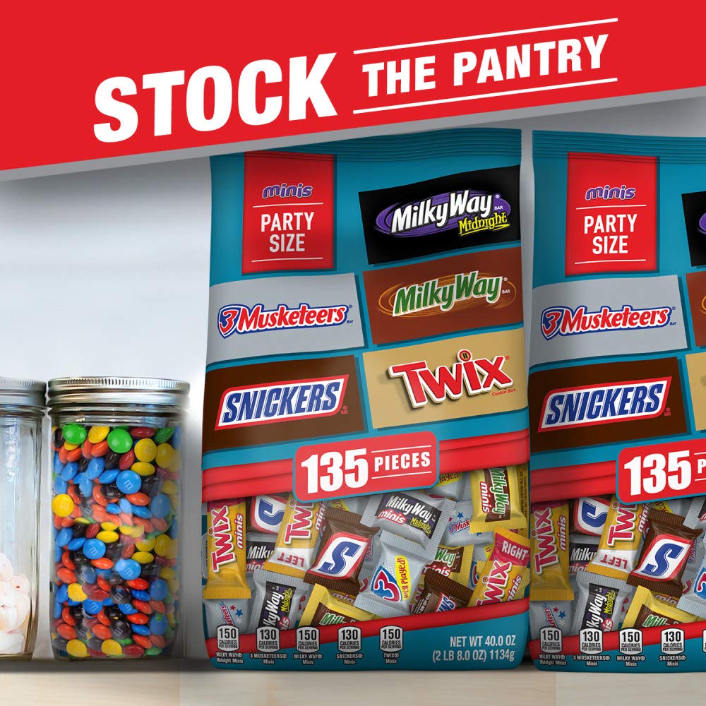 40 oz 135 Piece Milk Chocolate & Dark Chocolate Candy Bars Variety Pack H82262