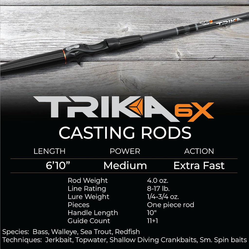 6X Carbon Weave Fishing Rod C4268