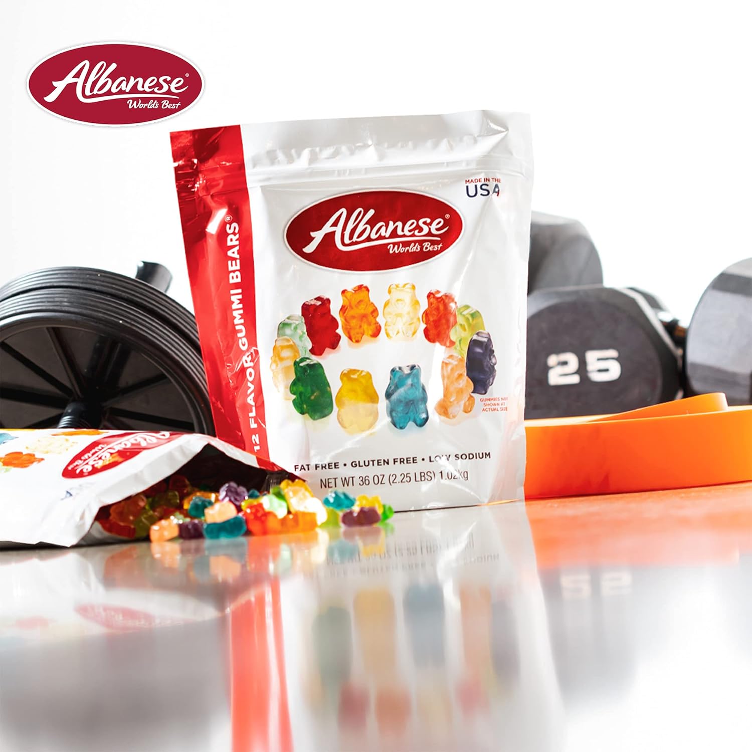 12 Flavor Gummi Bears, 36oz Bag of Candy M881901