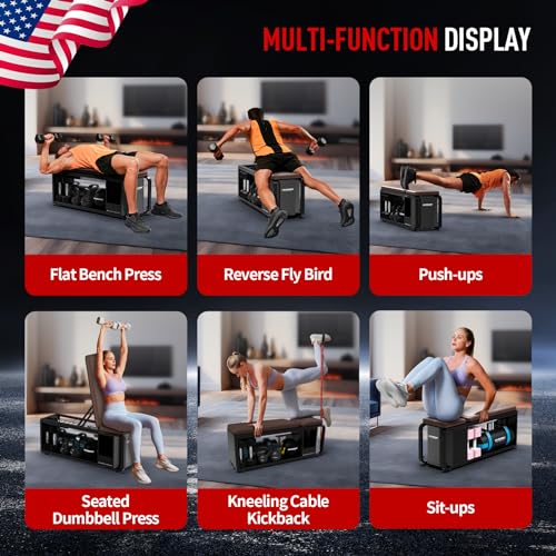 Adjustable Weight Bench with Leg Extension and Preacher Pad X429094