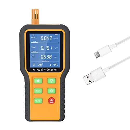 Air Quality Monitor CO2 Meter Carbon Dioxide Formaldehyde Detector K9402