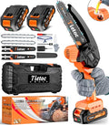 Mini Chainsaw 6 Inch Cordless 2Pcs 21V Batteries Portable Electric Chain Saw W1938