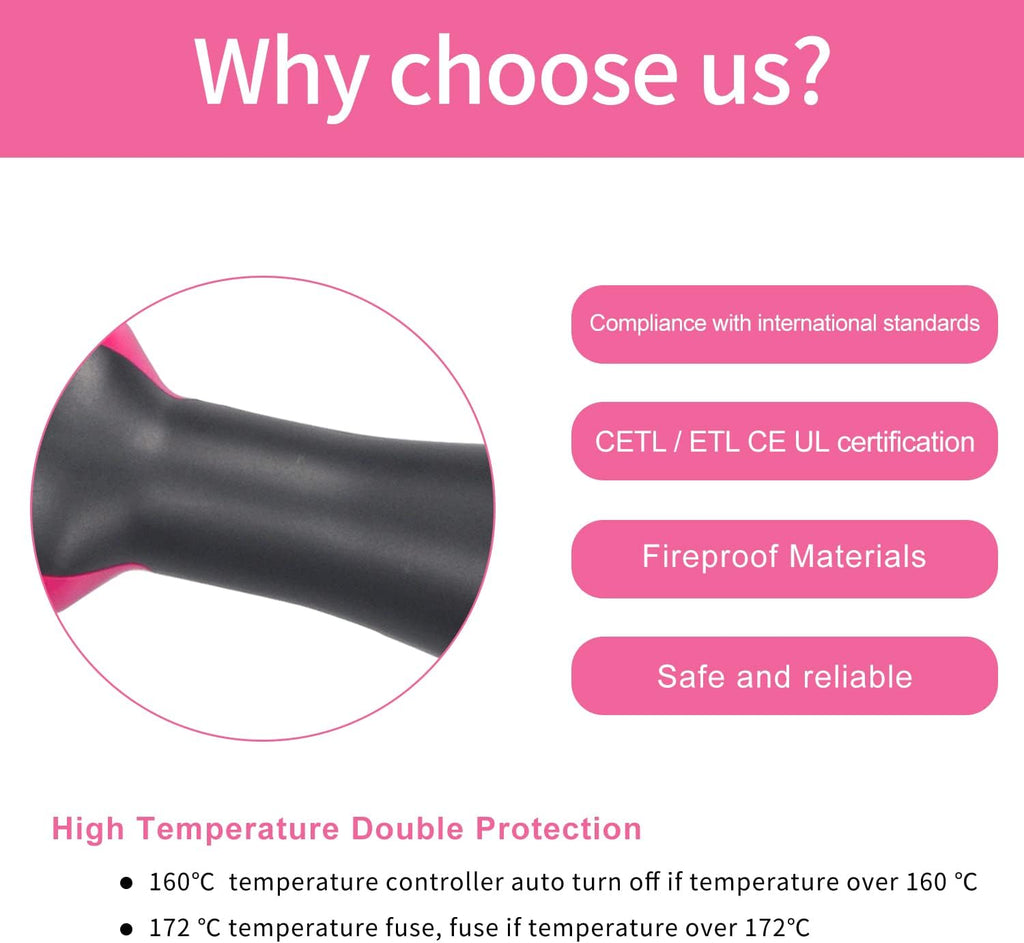 4 in 1 Hair Dryer Brush with Ceramic Titanium Barrel A9568