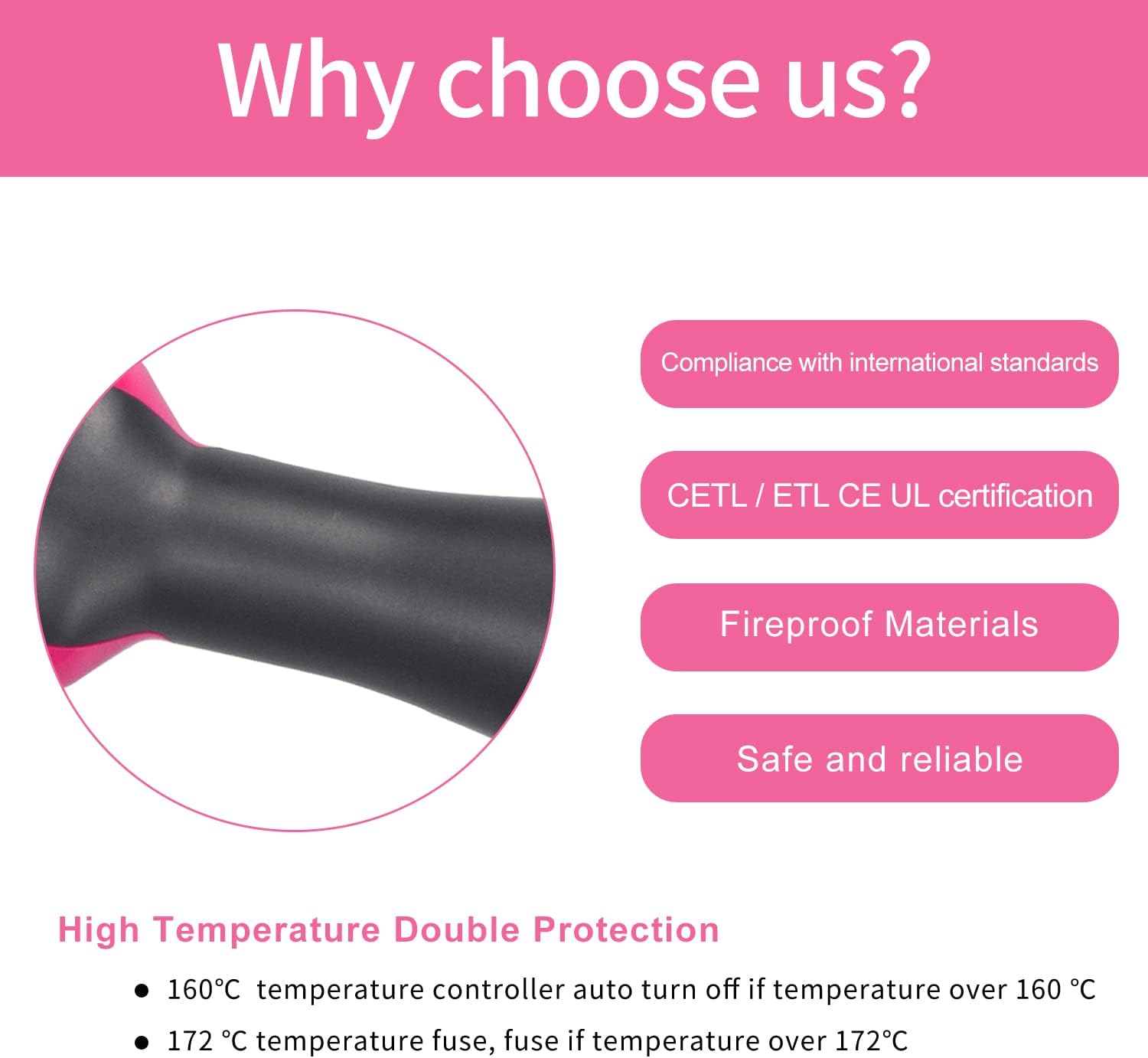 4 in 1 Hair Dryer Brush with Ceramic Titanium Barrel A9568