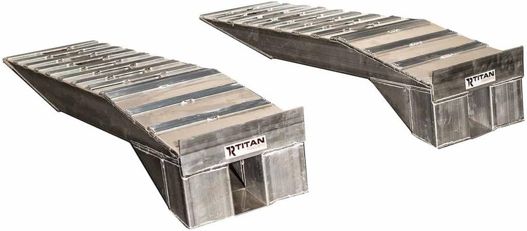 Heavy Duty Aluminum Semi Truck Riser Ramp 20,000 LB Capacity X80443
