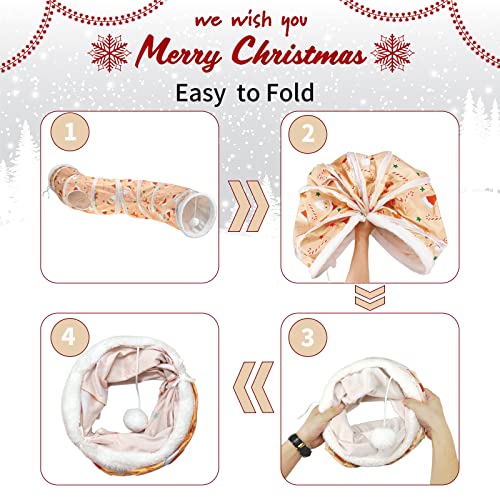 4Pcs Christmas Cat Toys Set with Ball, Catnip B675988