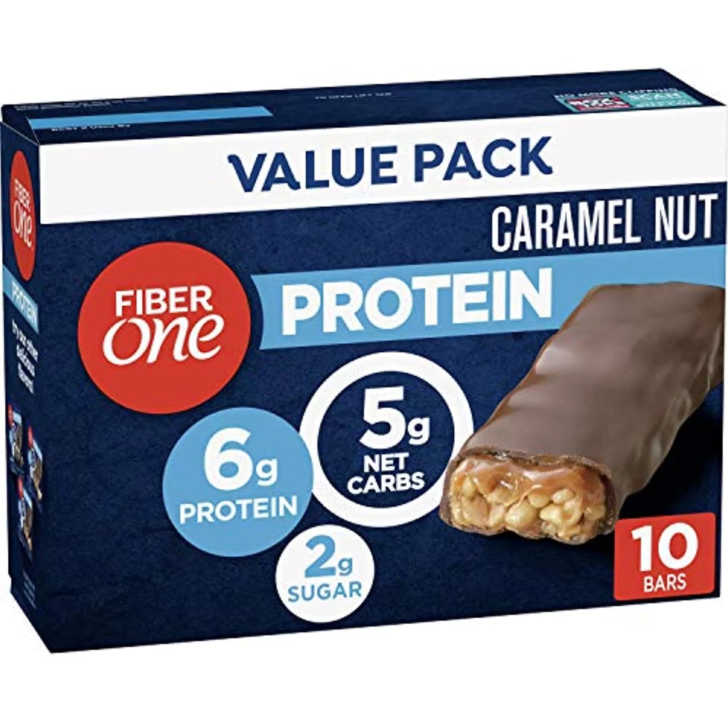 Caramel Nut Chewy Protein Bars, 10 Ct (Pack Of 6) B8663