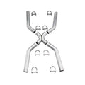 2.5 inch Diameter Mild Steel Aluminized X-Pipe Kits Q79466