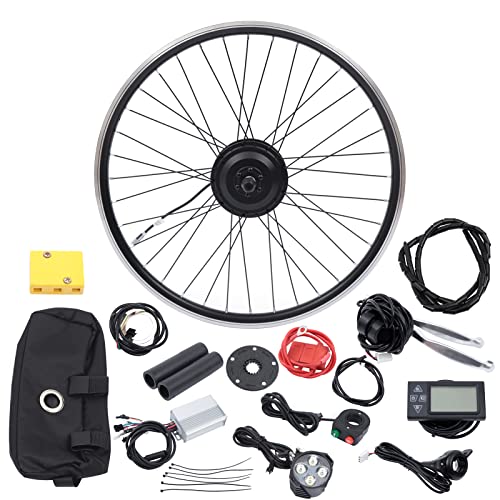 26" 350W 36V Front Wheel Electric Bike Conversion Kit with LCD Display O888