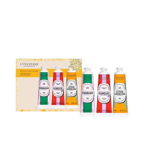 Hand Cream Trio, Peony, Lemon & Vanilla, Travel-Sized Moisturizing Minis Y5819
