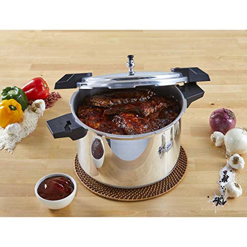 16-Quart Silver Aluminum Pressure Cooker O939446