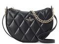 Smooth Leather Quilted Zip Top Crossbody Bag V9504