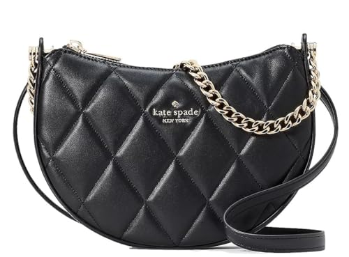 Smooth Leather Quilted Zip Top Crossbody Bag V9504