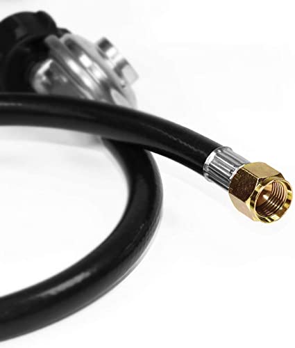 6 Feet Propane Regulator Hose with Tank Gauge, 3/8" Female Flare Nut X867824