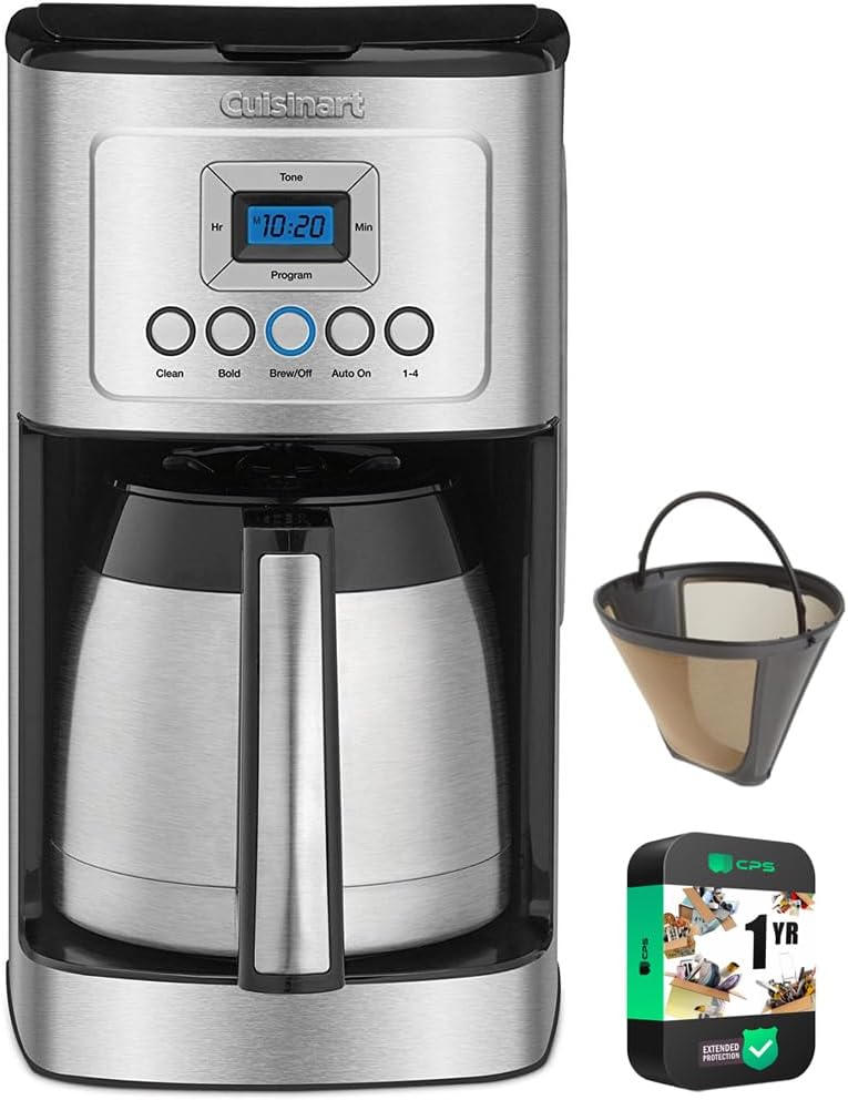 12 Cup Programmable Stainless Steel Thermal Coffee Maker with Thermal Carafe S665121