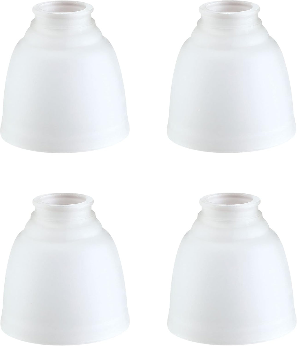 4 Pack Frosted Ceiling Fan Replacement Glass Shade, 4-3/4" Diameter x 4-3/4" Height F80602