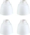 4 Pack Frosted Ceiling Fan Replacement Glass Shade, 4-3/4" Diameter x 4-3/4" Height F80602