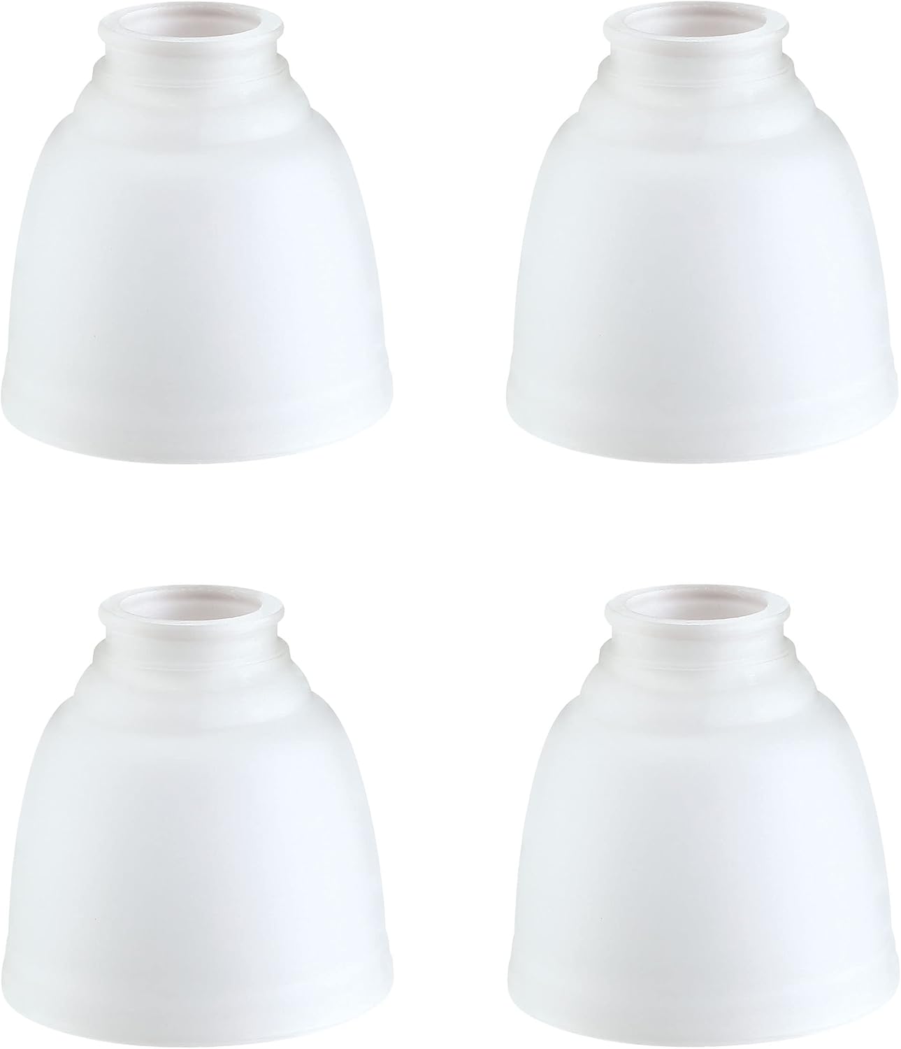 4 Pack Frosted Ceiling Fan Replacement Glass Shade, 4-3/4" Diameter x 4-3/4" Height F80602