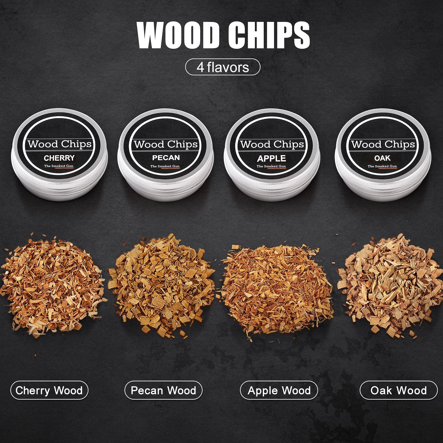 Cocktail Smoker Kit with Torch, 4 Flavors Wood Chips, Pack of 2 T55811