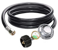 6 Feet Propane Regulator Hose with Tank Gauge, 3/8" Female Flare Nut X867824
