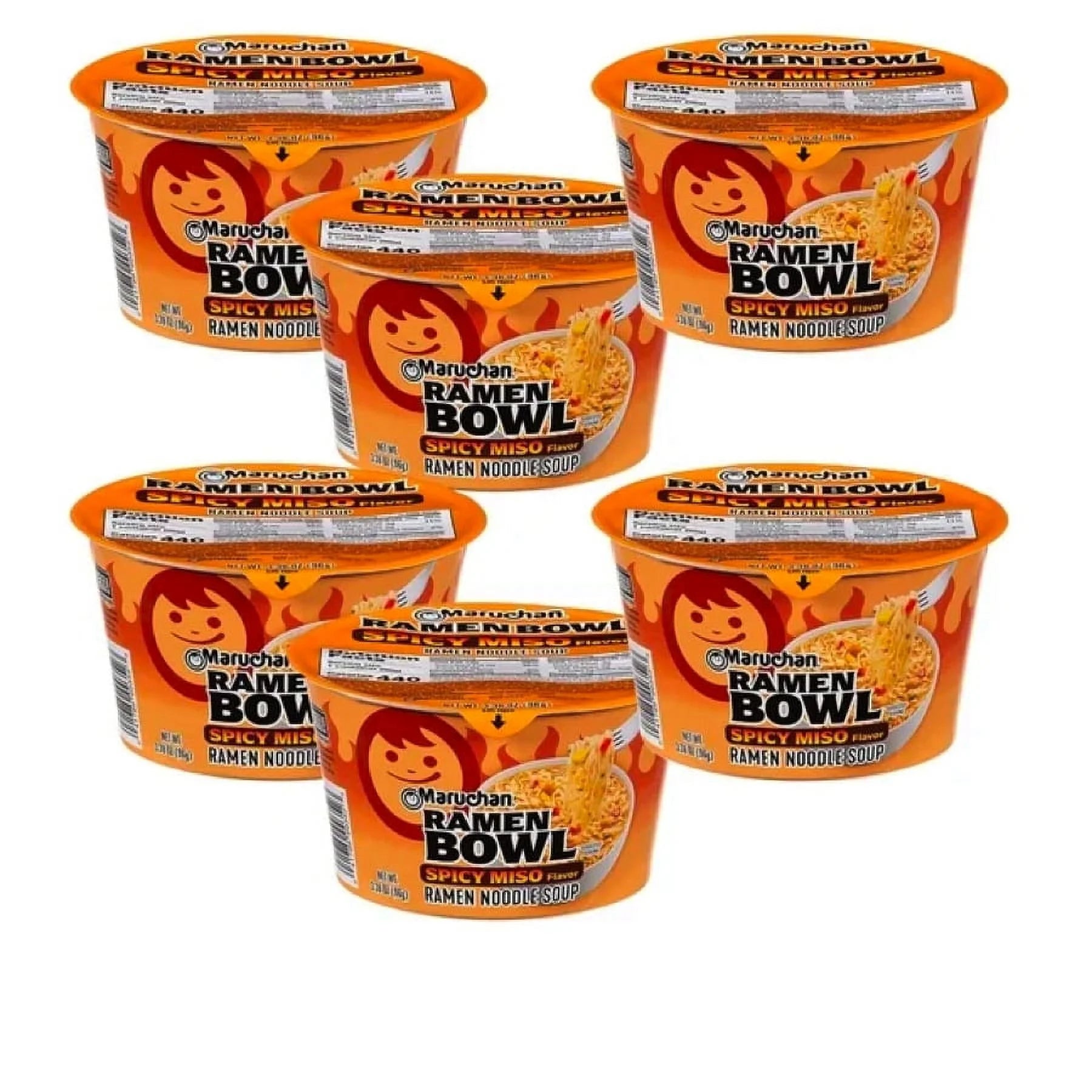 Spicy Miso Noodles Soup 3.38 ounce (6 Count) W84482