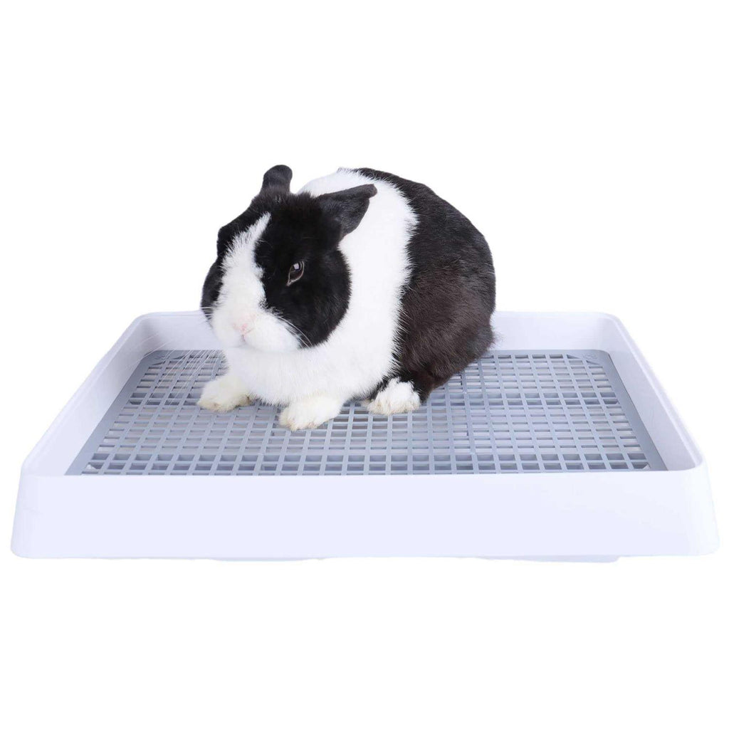 Super Large Rabbit Litter Box with Grate Litter Pan C156209