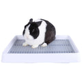 Super Large Rabbit Litter Box with Grate Litter Pan C156209