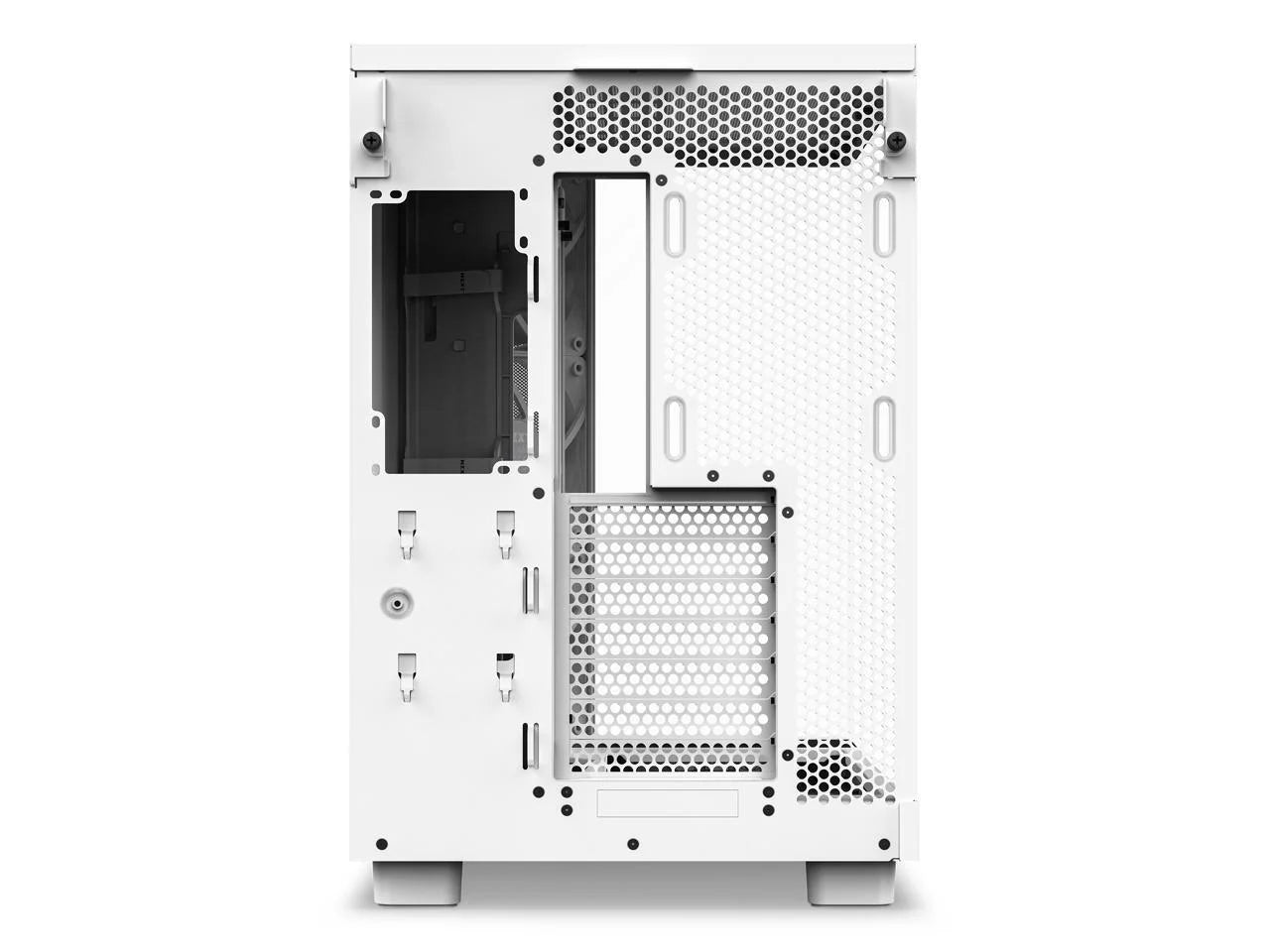 White Compact Dual-Chamber Mid-Tower Airflow Case S854776