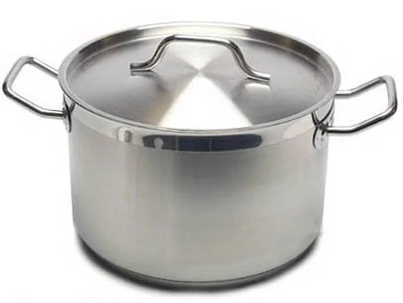 8 qt Stainless Steel Stock Pot with Lid I458