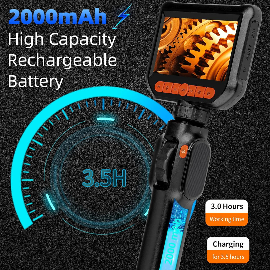 Endoscope Camera with Light, 5.0 ft Semi-Rigid Cable, 1080 HD C637