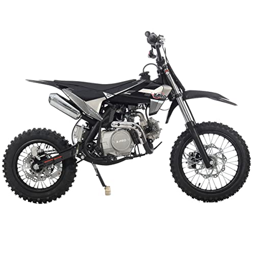 110cc Dirt Bike with Semi-Automatic Transmission, Kick Start, 14"/12" Tires (Black) E56944
