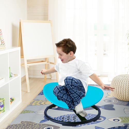 Blue Non-Slip Swivel Chair S893
