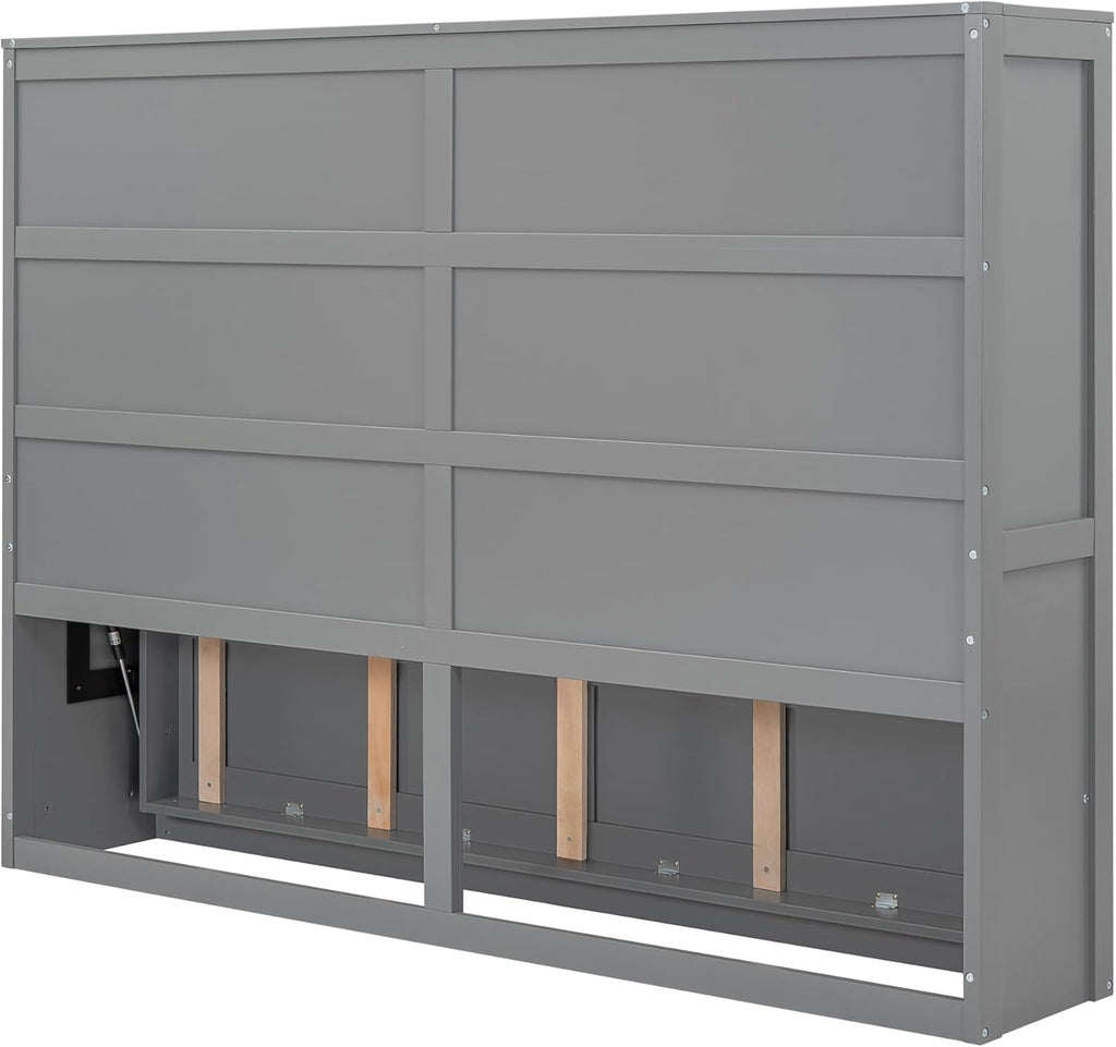 Gray Full Size Murphy Bed N6844