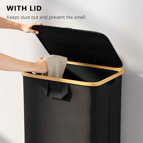 Gray 29 Gal Rolling Laundry Hamper with Lid R905351