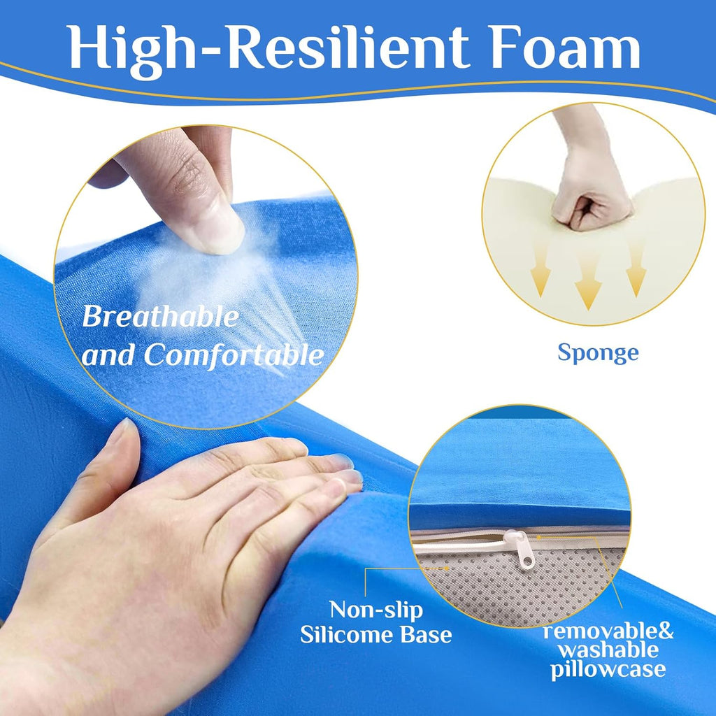 Foam Bed Wedge Pillow 7.87 x 9.84 x 23.62 in. M827205