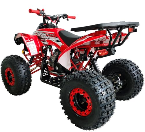 125cc ATV with Reverse Double Headlights Led Gas 4 Wheeler (Green) - Extra Large L9677