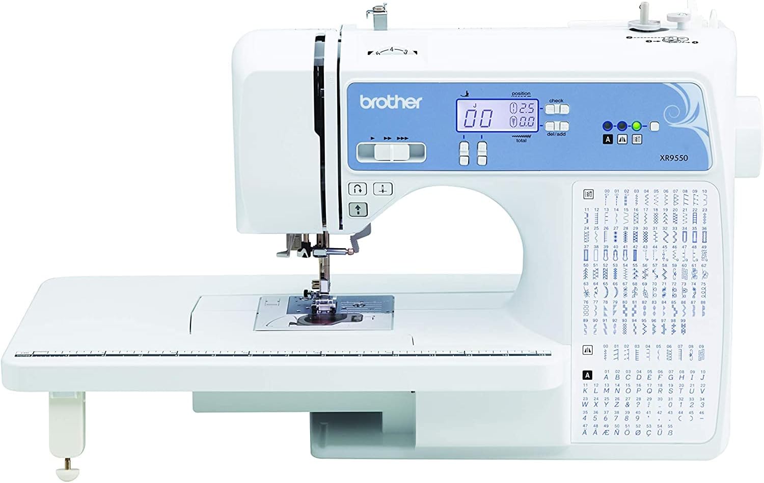 Computerized Sewing and Quilting Machine with 165 Built-in Stitches and LCD Display A3892