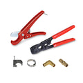 PEX Plumbing Kit with Crimper Tool, Cutter Tool, Carrying Case, Lead Free Brass Barbed 1/2 inch B7232