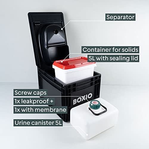 Portable camping composting toilet 15.7" x 11.8" x 11.0" T923914
