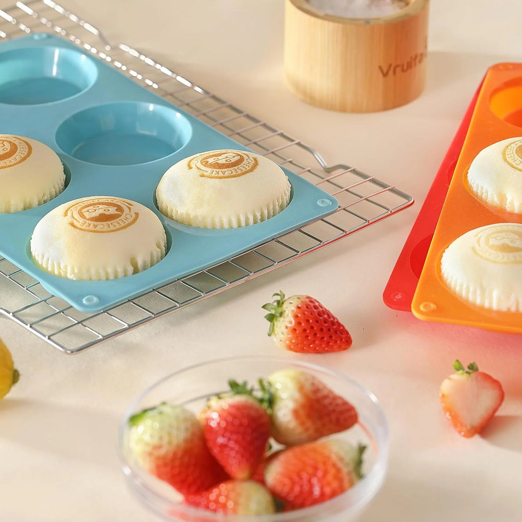 3" Round Silicone Egg Mold Pan J6633