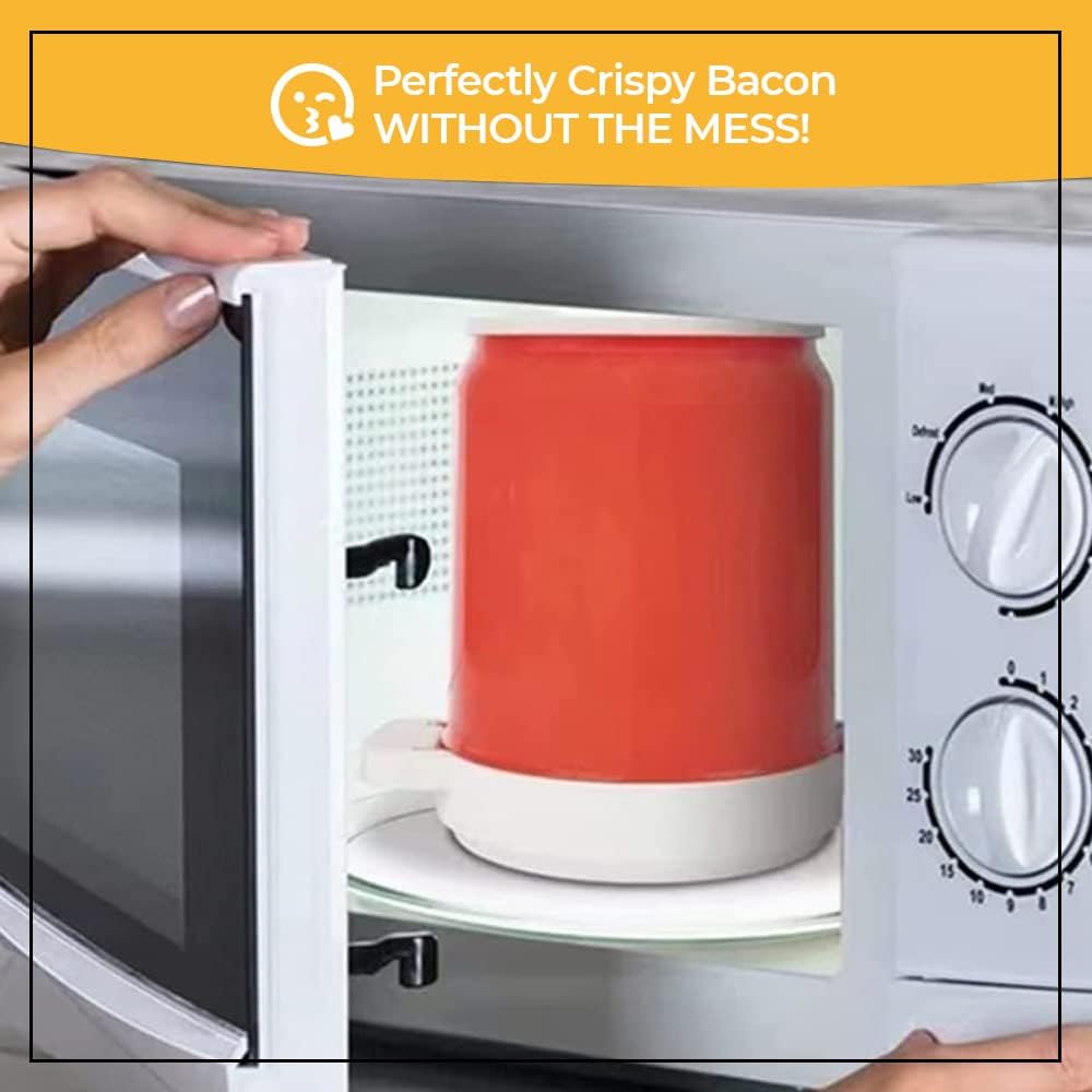 Microwave Bacon Cooker with Lid, Holds 12 Strips K76566
