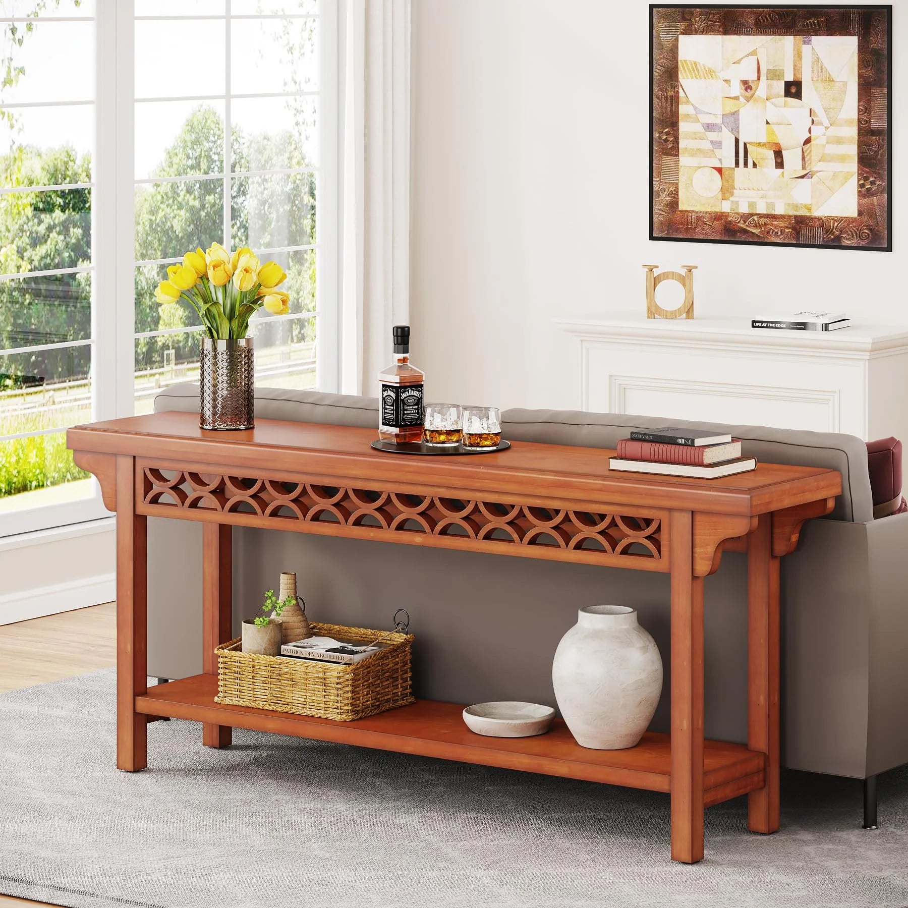 70.8 inch Solid Wood Console Table P24422
