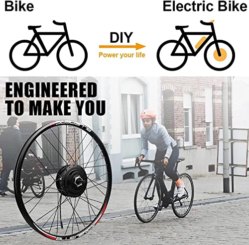 48V 1000W Front Motor Electric Bike Conversion Kit with KT-LCD6 Display P45670