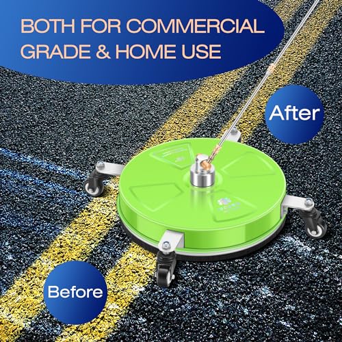 15" Stainless Steel Surface Cleaner with 4 Wheels A3845