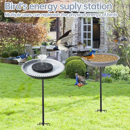 Solar Powered Bird Bath with Fountains Z35666