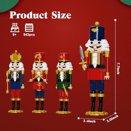 Christmas Nutcracker Building Kits, 943 PCS T2860