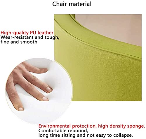 White 80cm Round Table with 4 PU Leather Chairs P235773