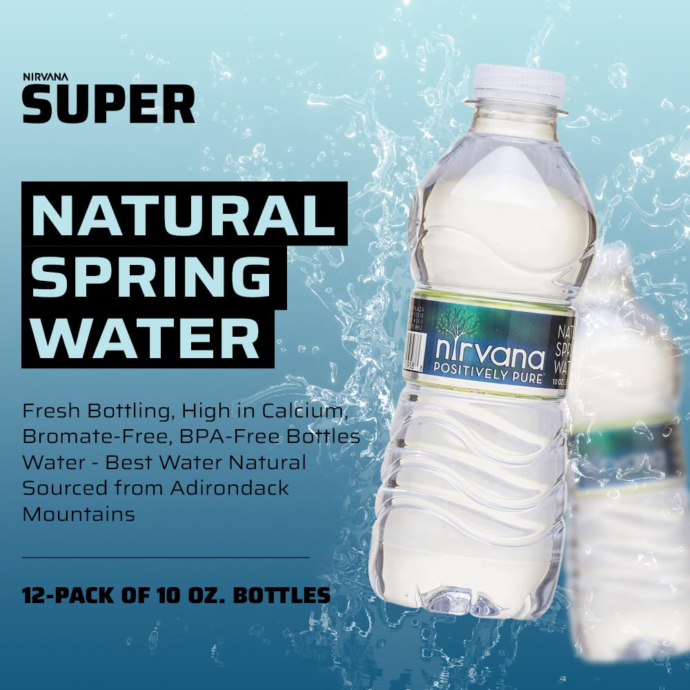 Natural Spring Water - 10 fl oz - 12 Bottles N449